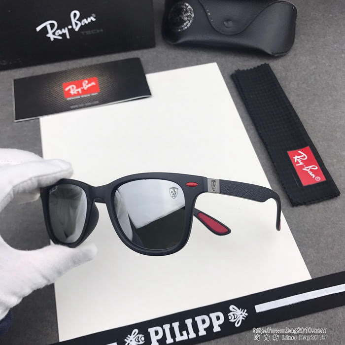 RAYBAN雷朋 RB4195s 雷朋與法拉利合作版 進口寶麗來偏光鏡片 太陽鏡  lly1557